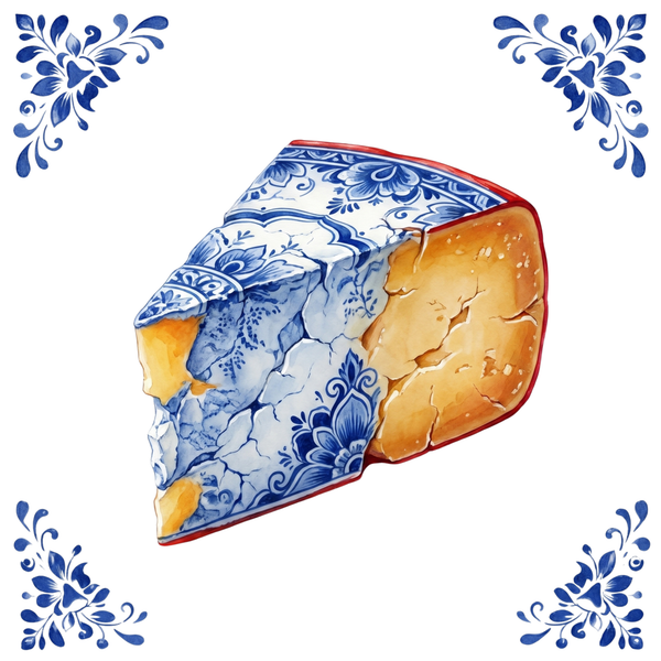 Tegeltje Delfts Blauw - Kaaspunt