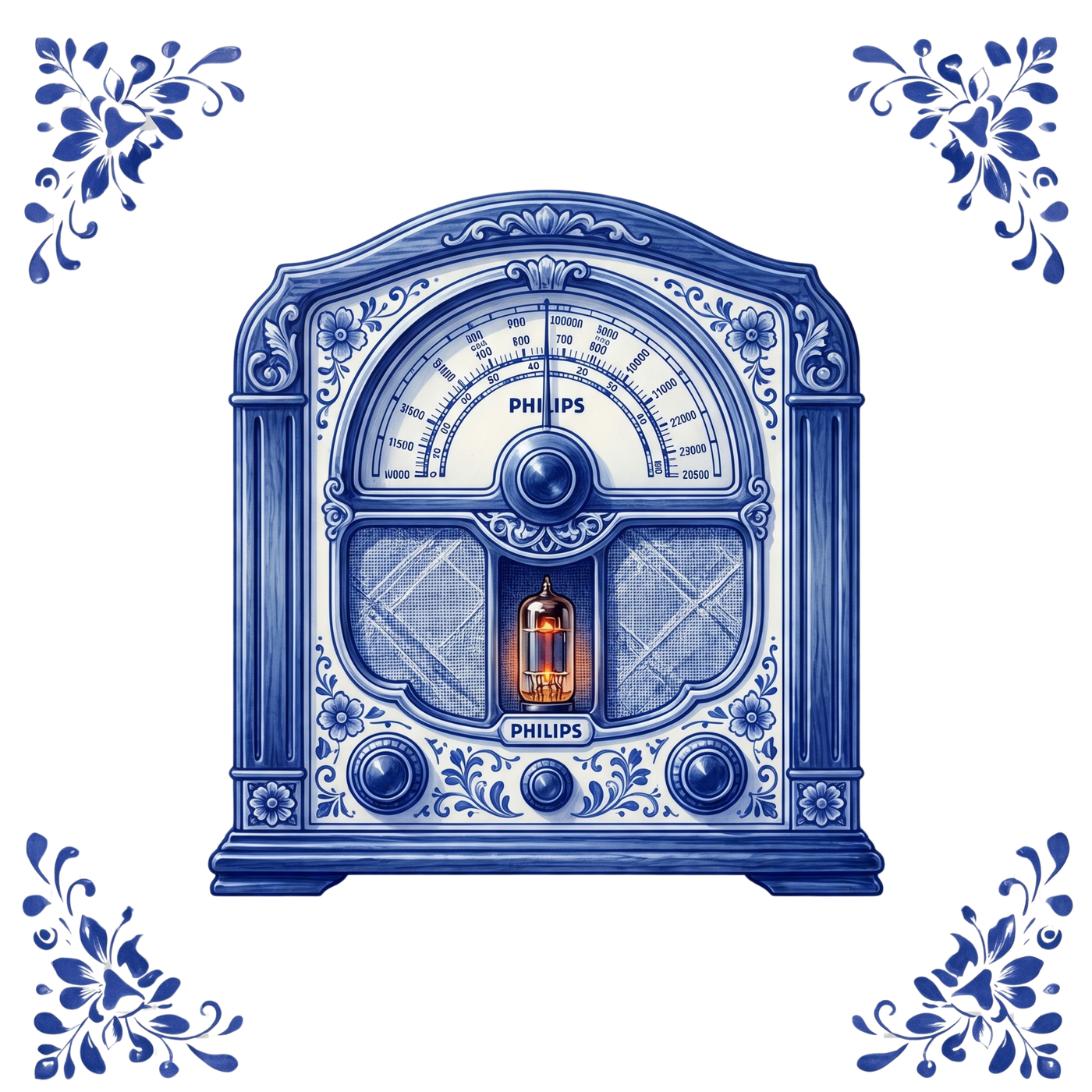 Tegeltje Delfts Blauw - Radio