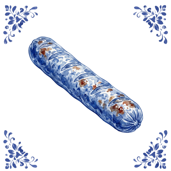 Tegeltje Delfts Blauw - Worst