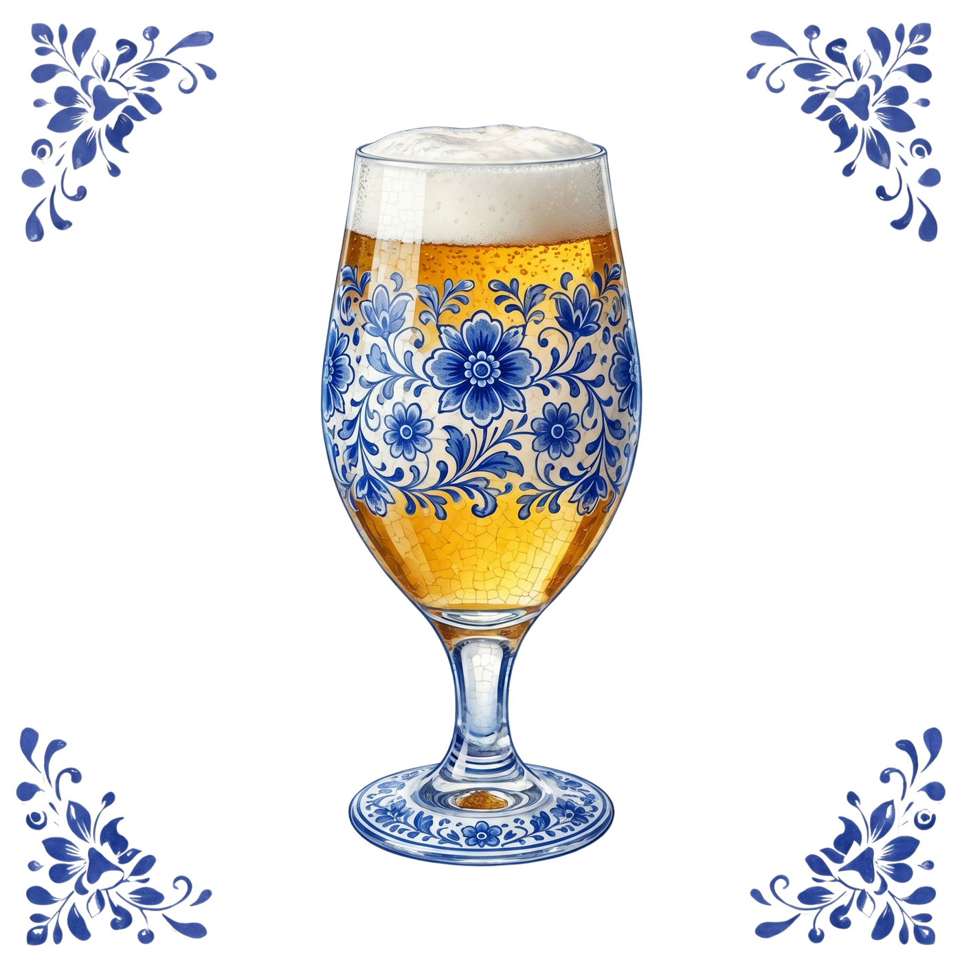 Tegeltje Delfts Blauw - Biertje