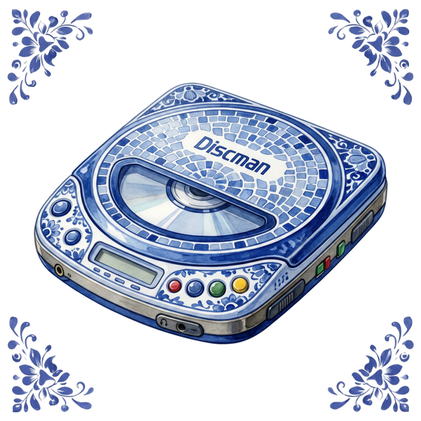 Tegeltje Delfts Blauw - Discman