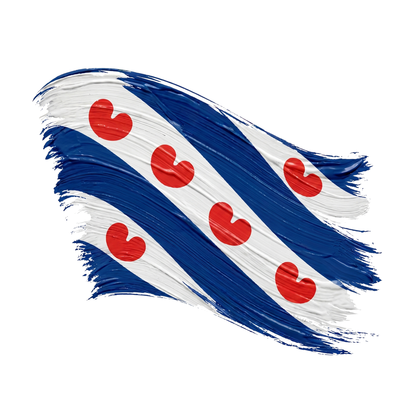 Friese Vlag  Verfstijl
