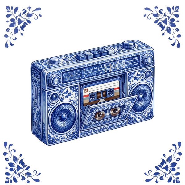 Tegeltje Delfts Blauw - Boombox