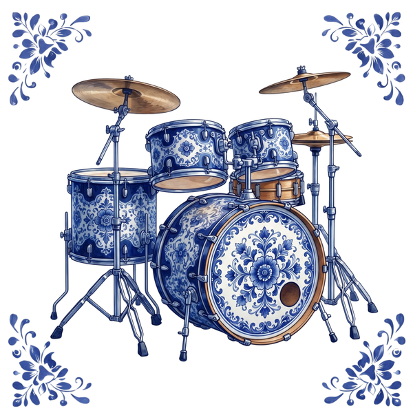 Tegeltje Delfts Blauw - Drumkit