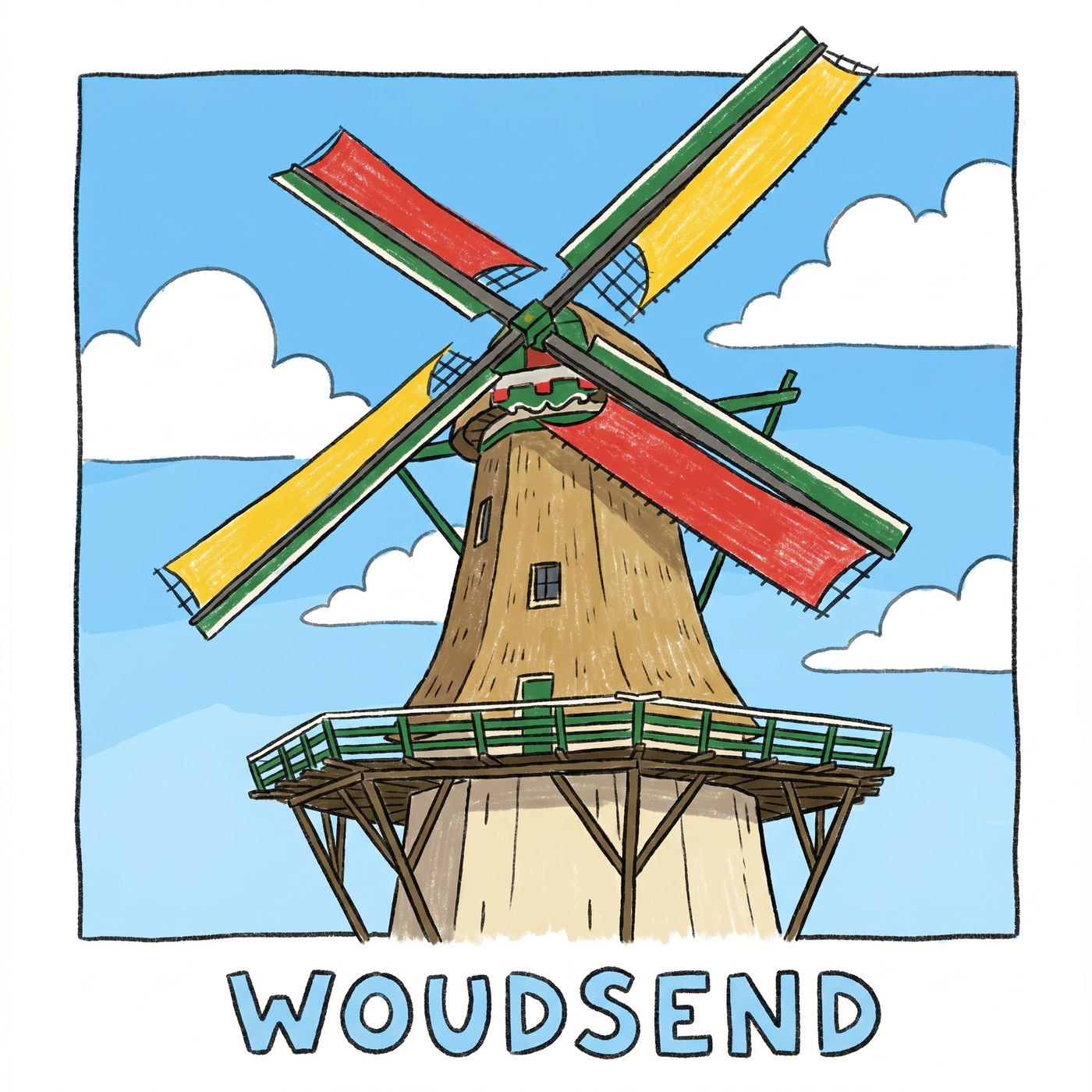 Mole t'Lam Woudsend Schetsstijl