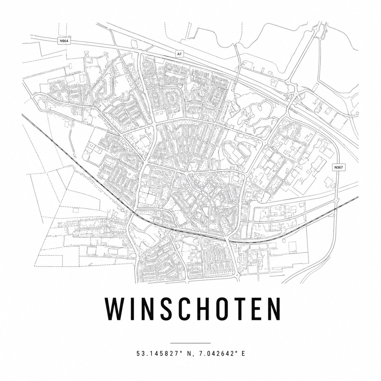 Kaart Winschoten