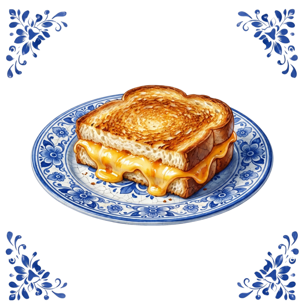 Tegeltje Delfts Blauw - Tosti