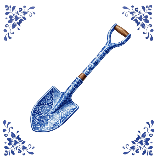 Tegeltje Delfts Blauw - Schep