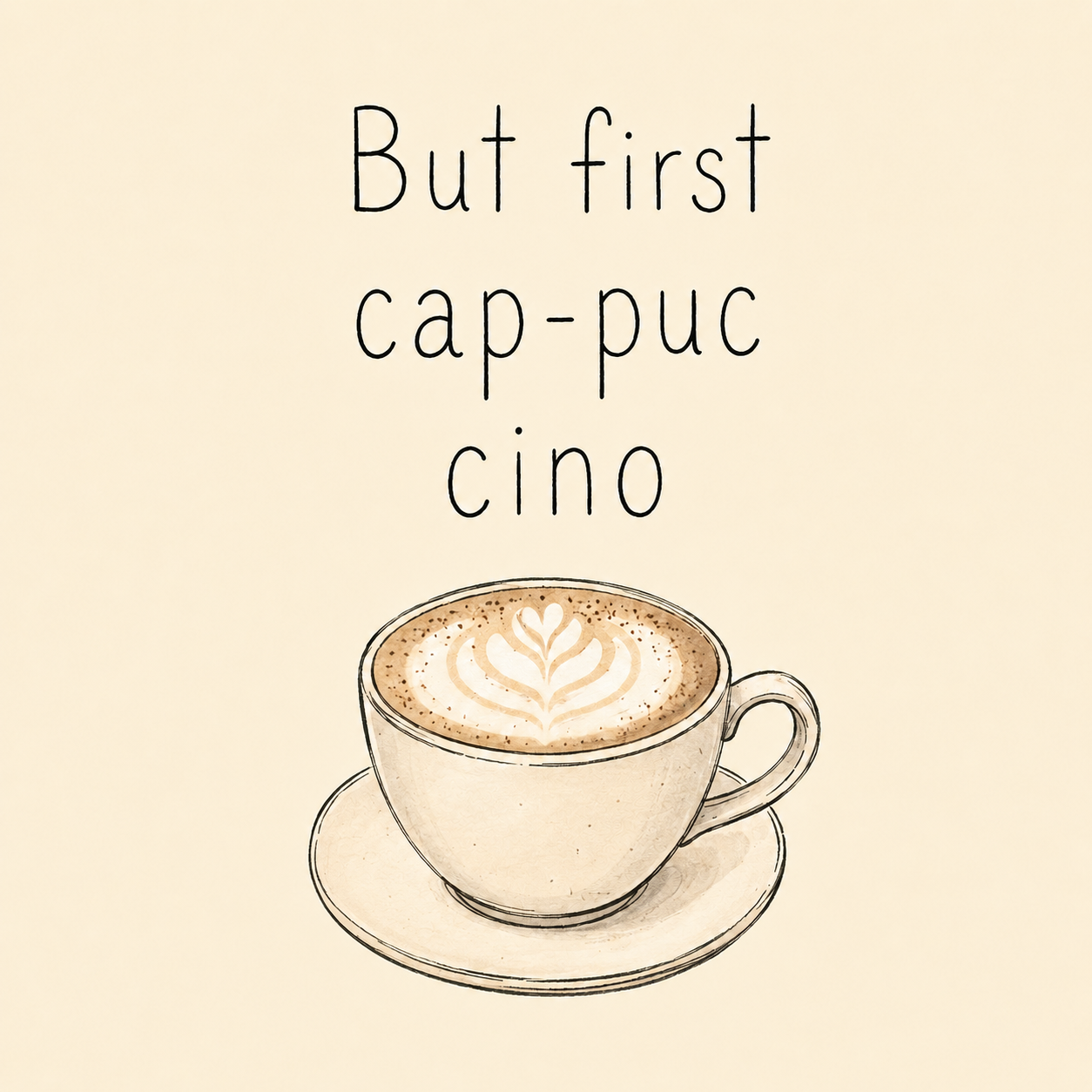 But first cap-puccino