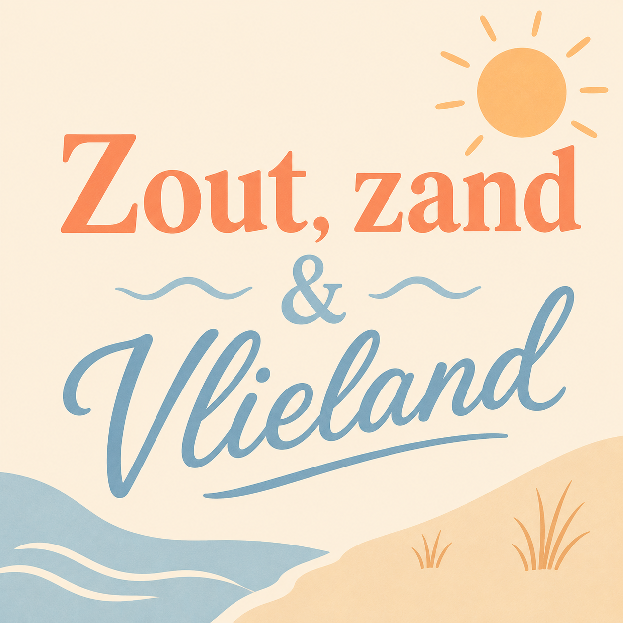 Pastel- Zout, zand & Vlieland