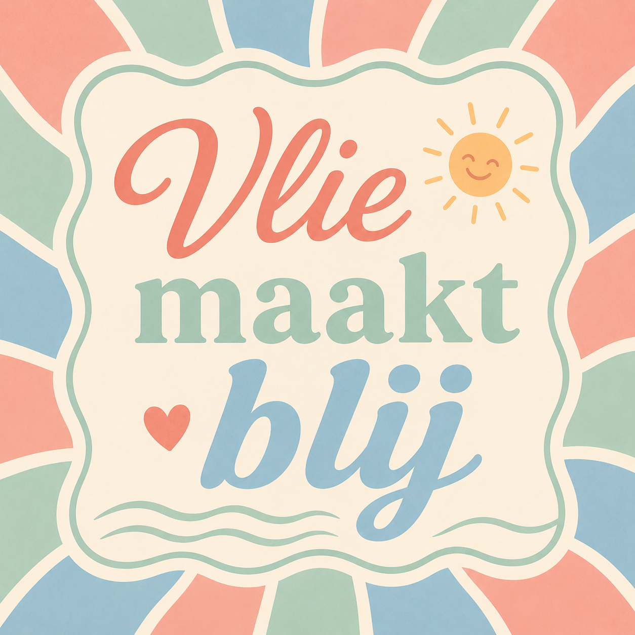 Pastel- Vlie maakt blij