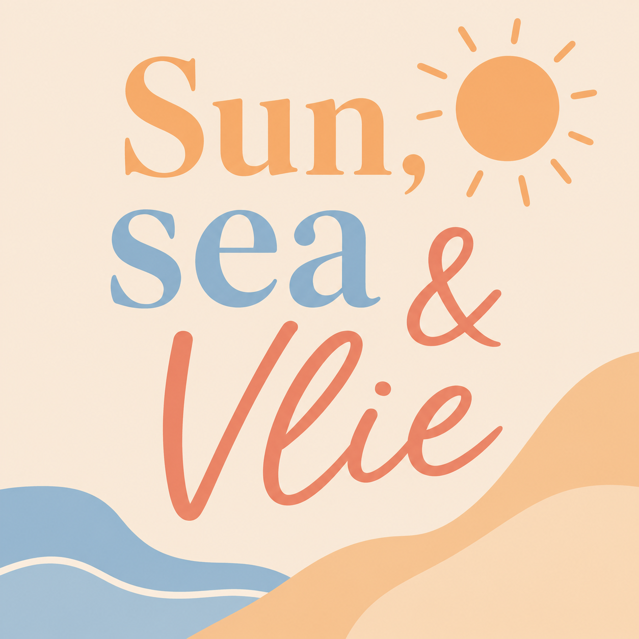 Pastel- Sun Sea & Vlie