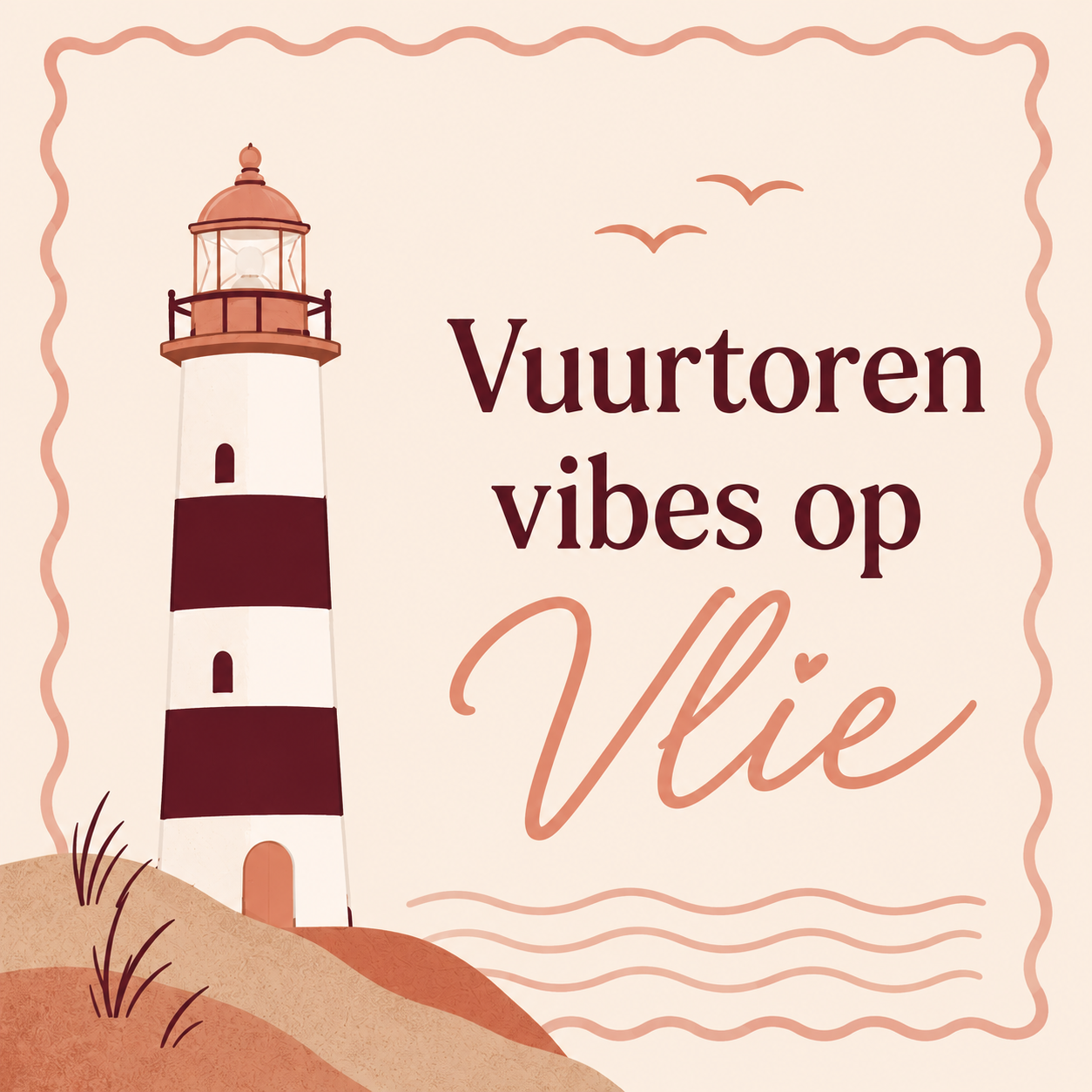Pastel- Vuurtoren Vibes