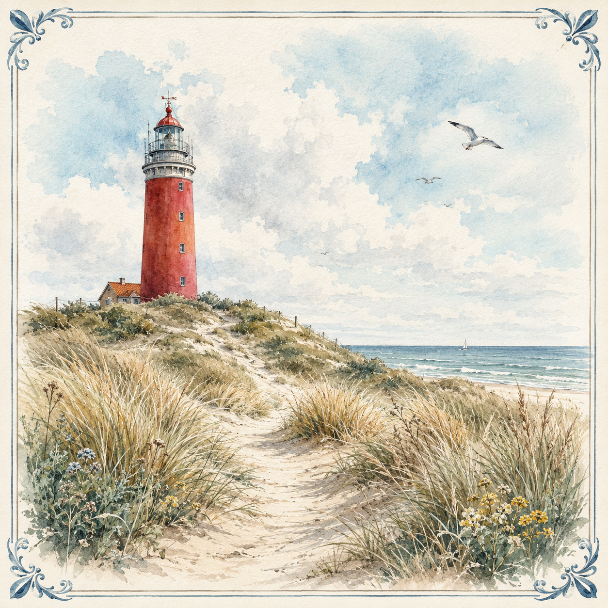 Eilandgevoel - Baken in de duinen