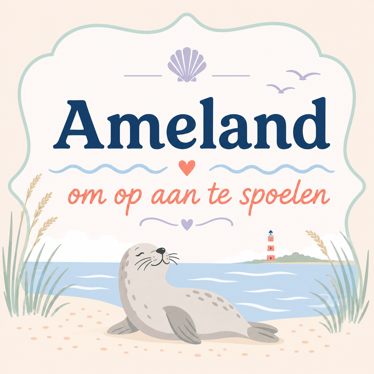 Pastel - Ameland, om op aan te spoelen