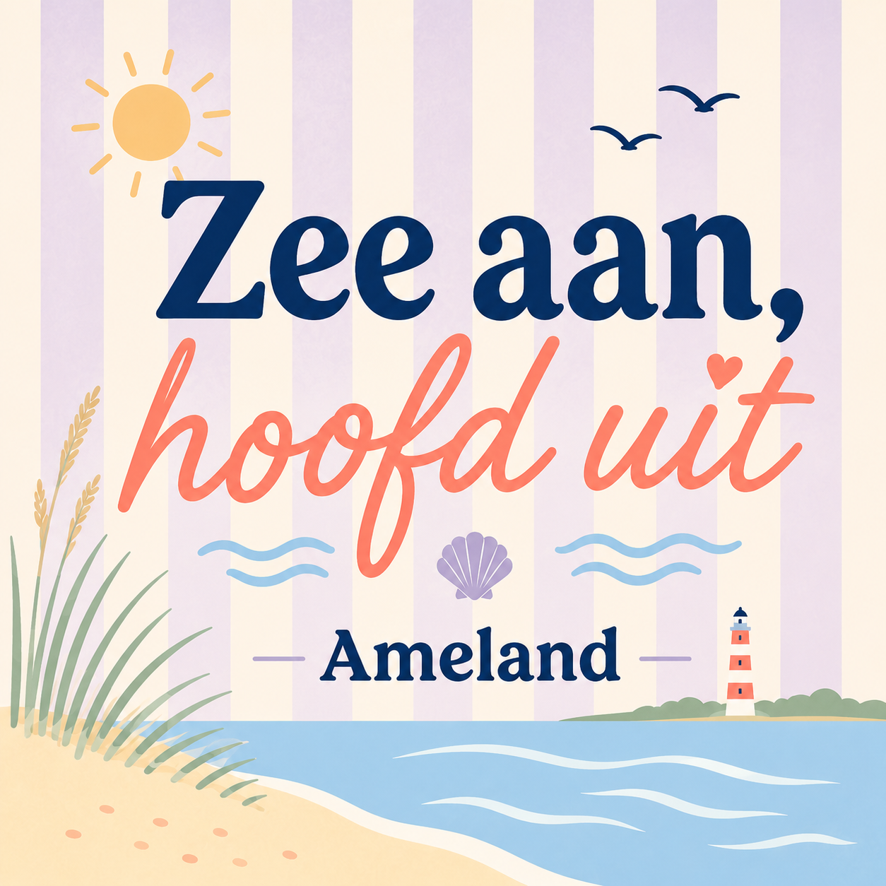 Pastel - Zee aan, hoofd uit
