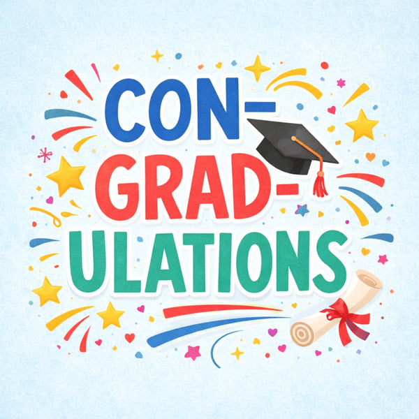 Tegeltje "Congraduations" Multi Colour