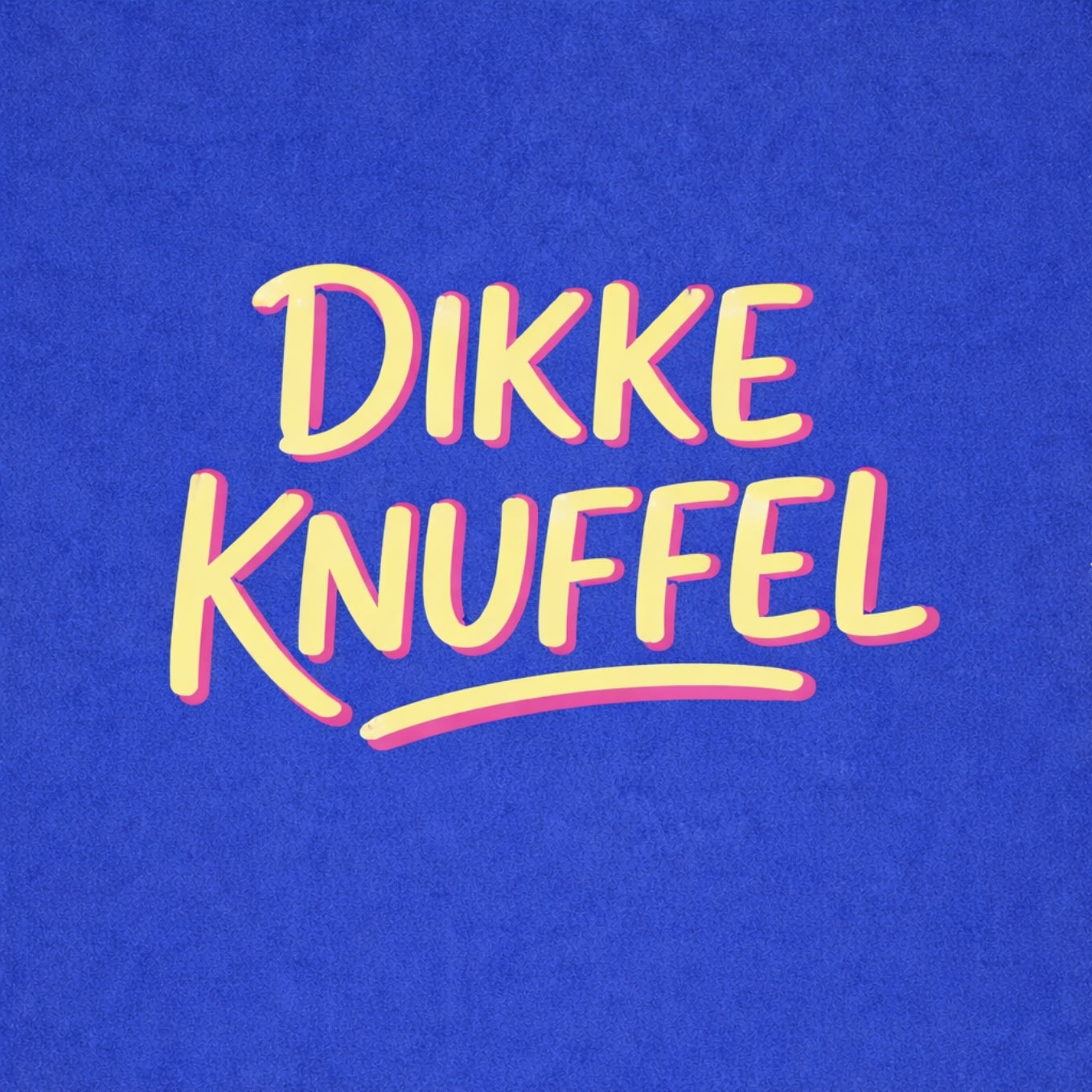 Tegeltje "Dikke Knuffel" Blauw