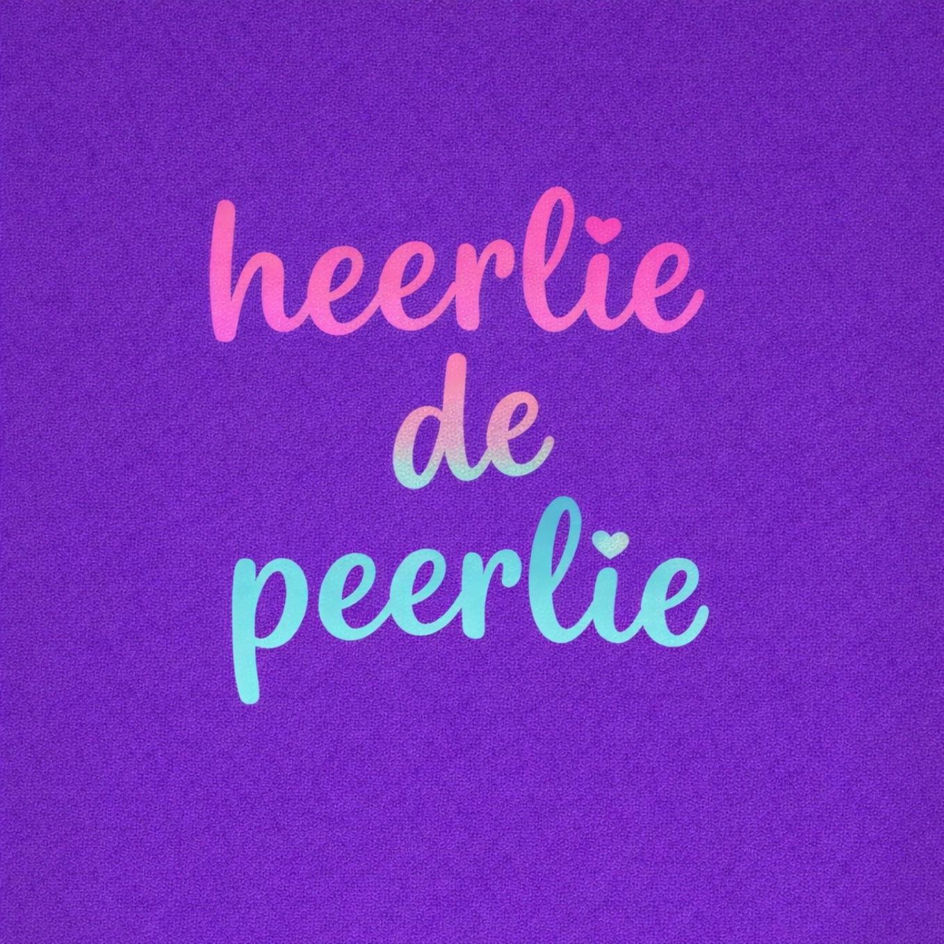 Tegeltje "Heerlie De Peerlie" Regenboog