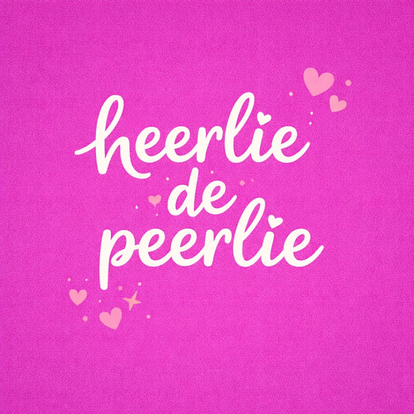 Tegeltje "Heerlie De Peerlie" Roze