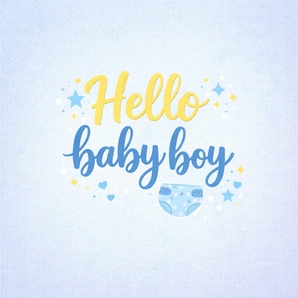 Tegeltje "Hello Baby Boy"