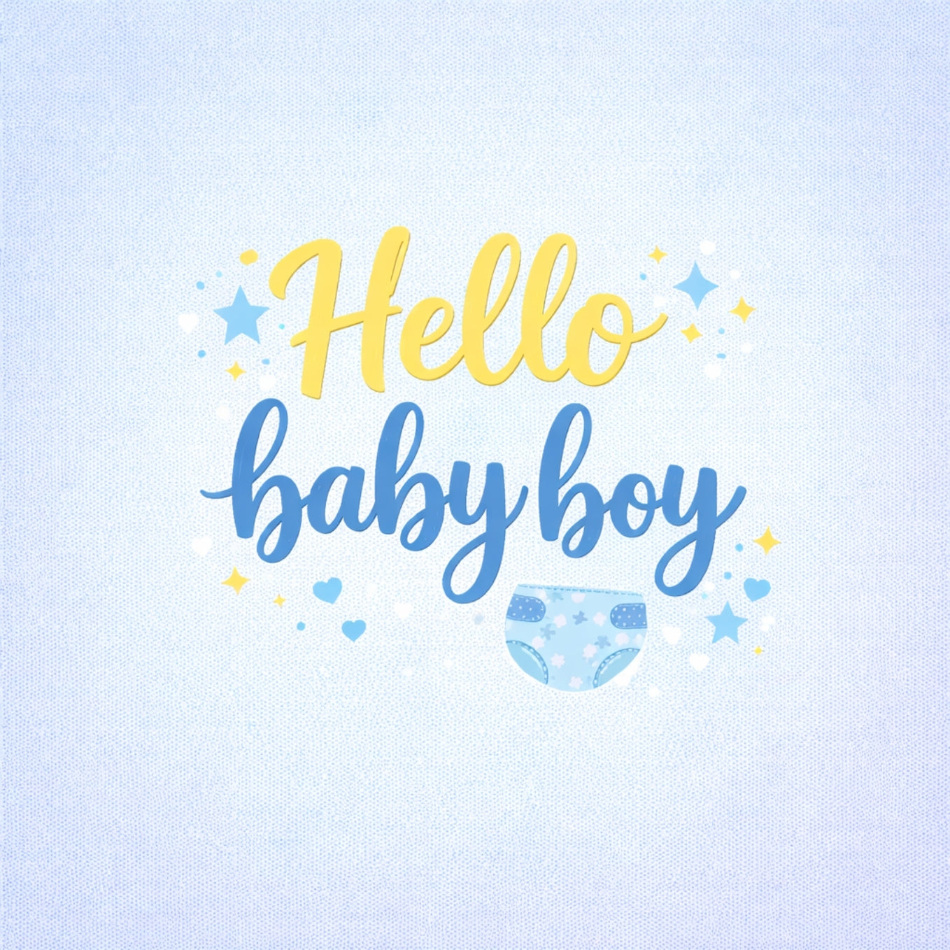 Tegeltje "Hello Baby Boy"