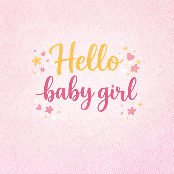 Tegeltje "Hello Baby Girl"