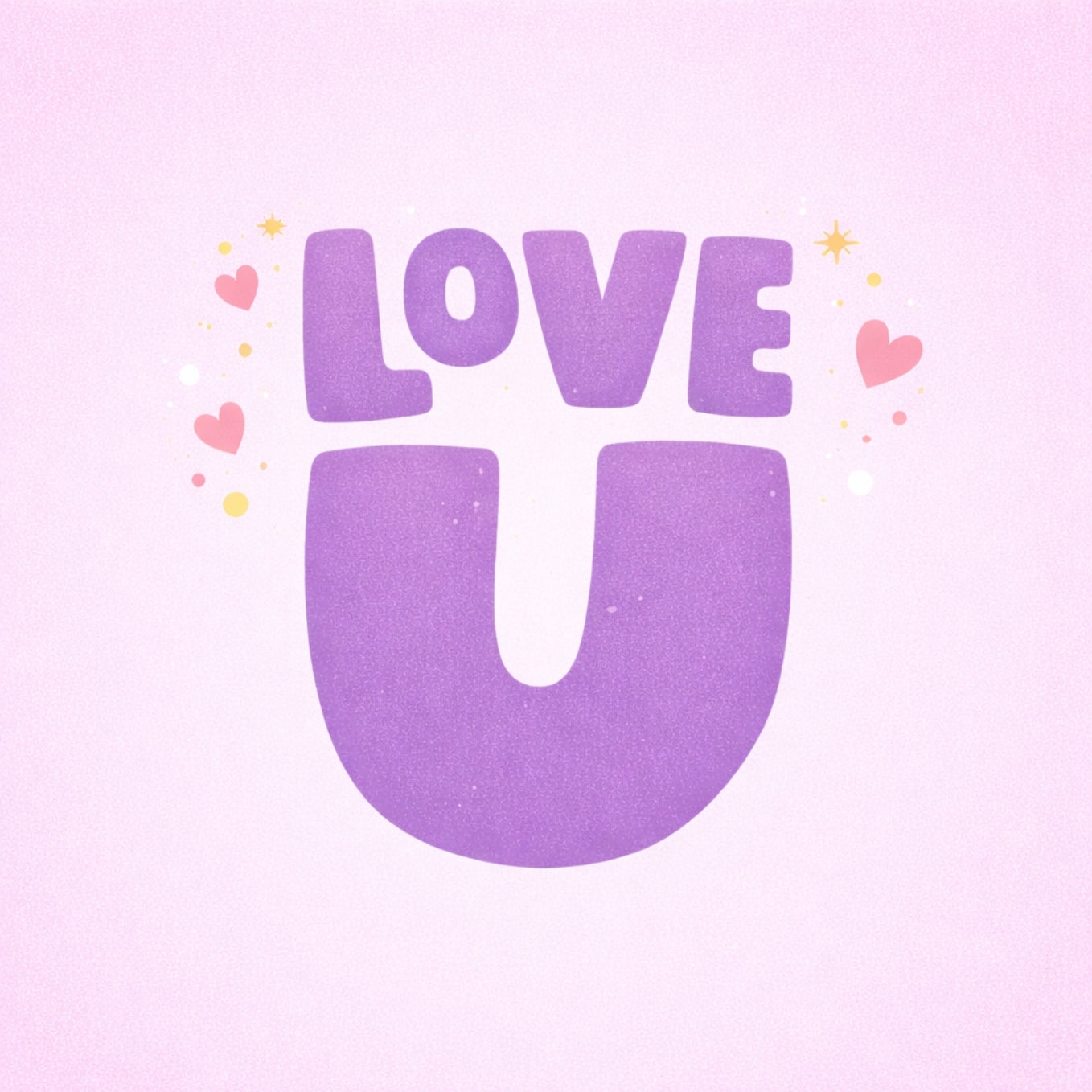 Tegeltje "Love You" Roze