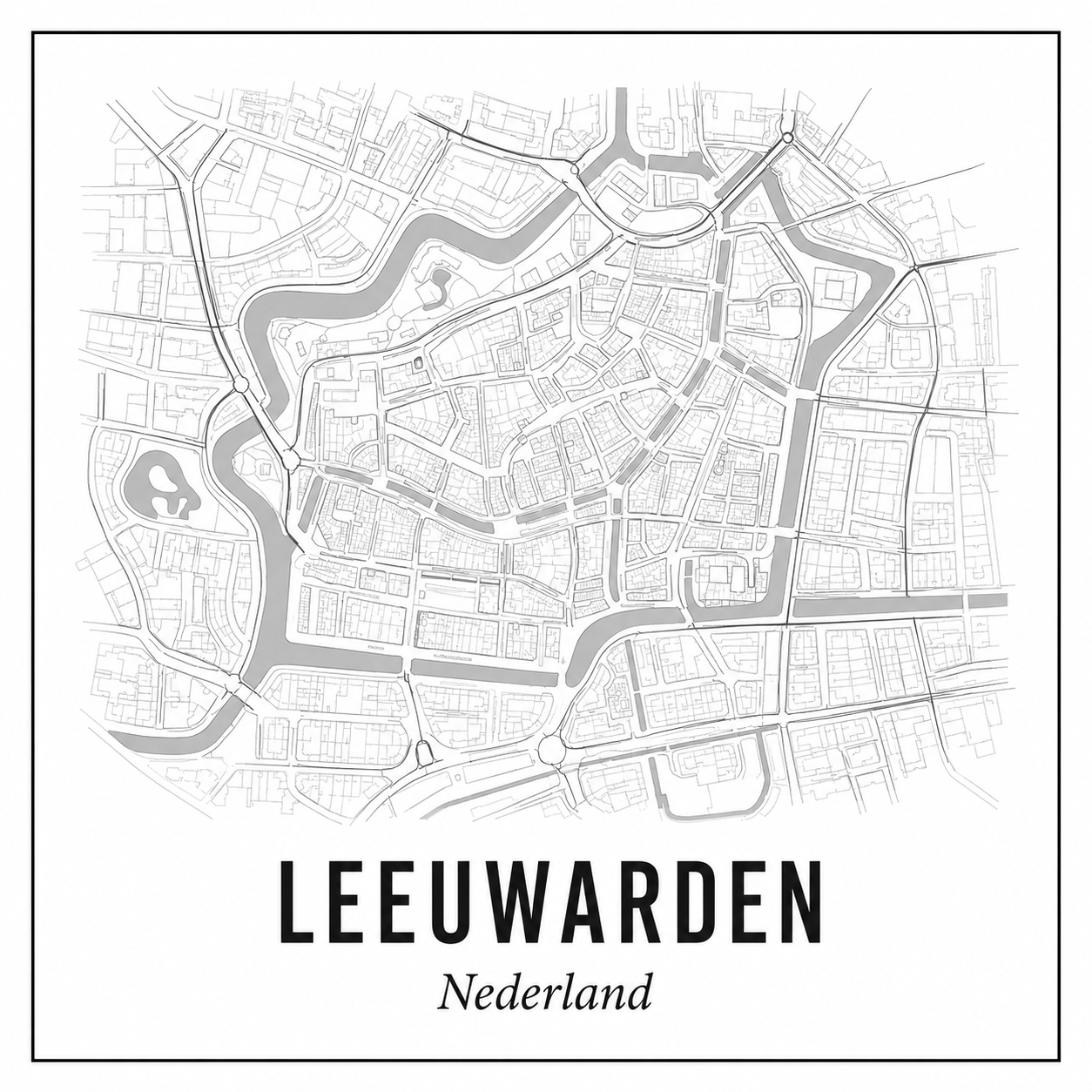 Leeuwarden plattegrond