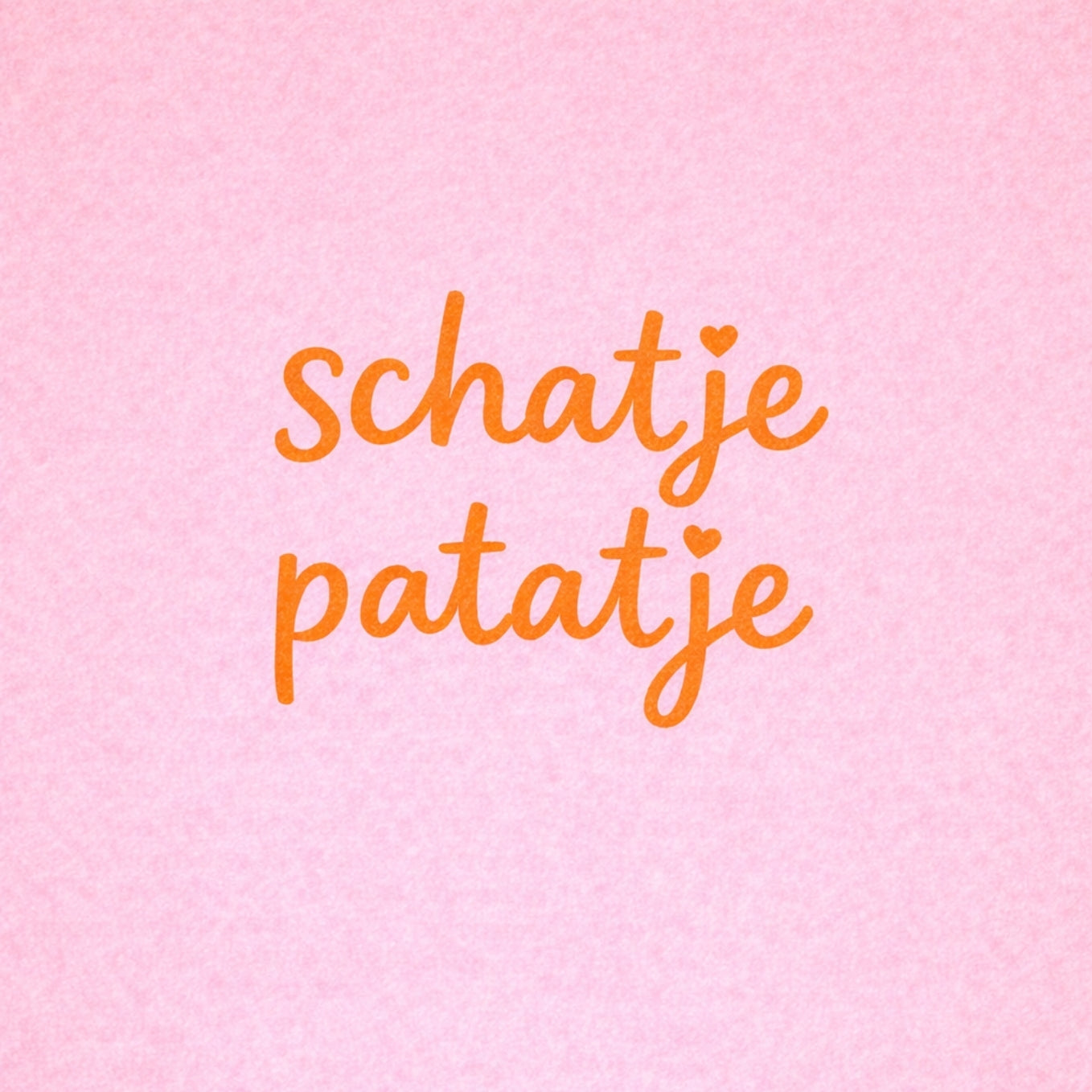 Tegeltje "Schatje Patatje" Roze