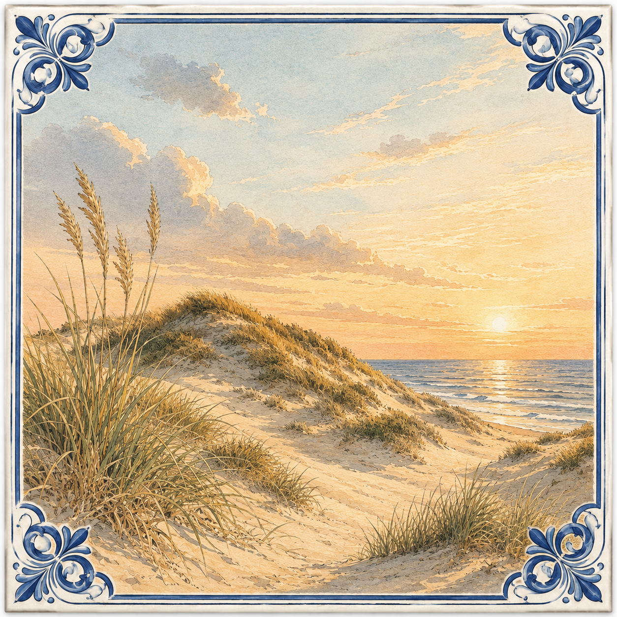 Zonsondergang in de Duinen