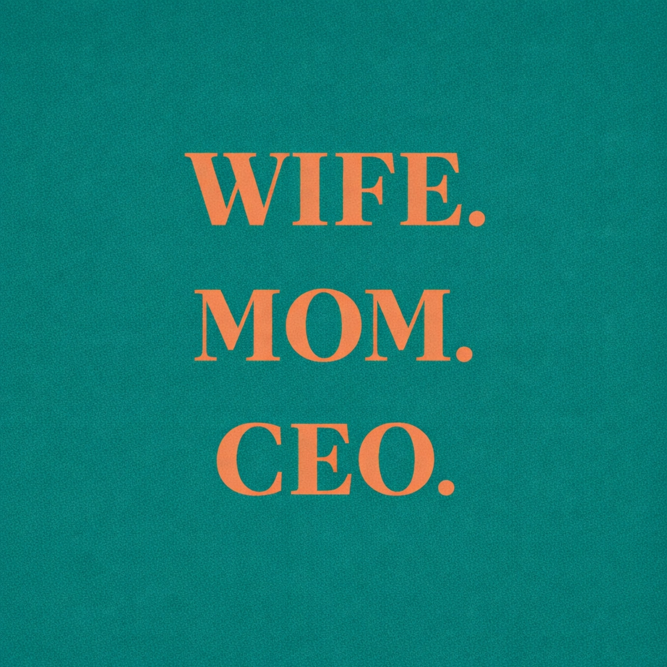 Tegeltje "Wife Mom Ceo" Groen