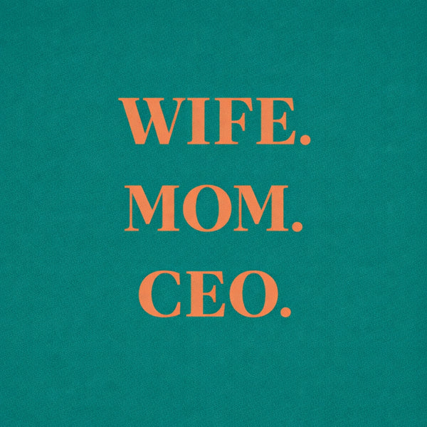 Tegeltje "Wife Mom Ceo" Groen