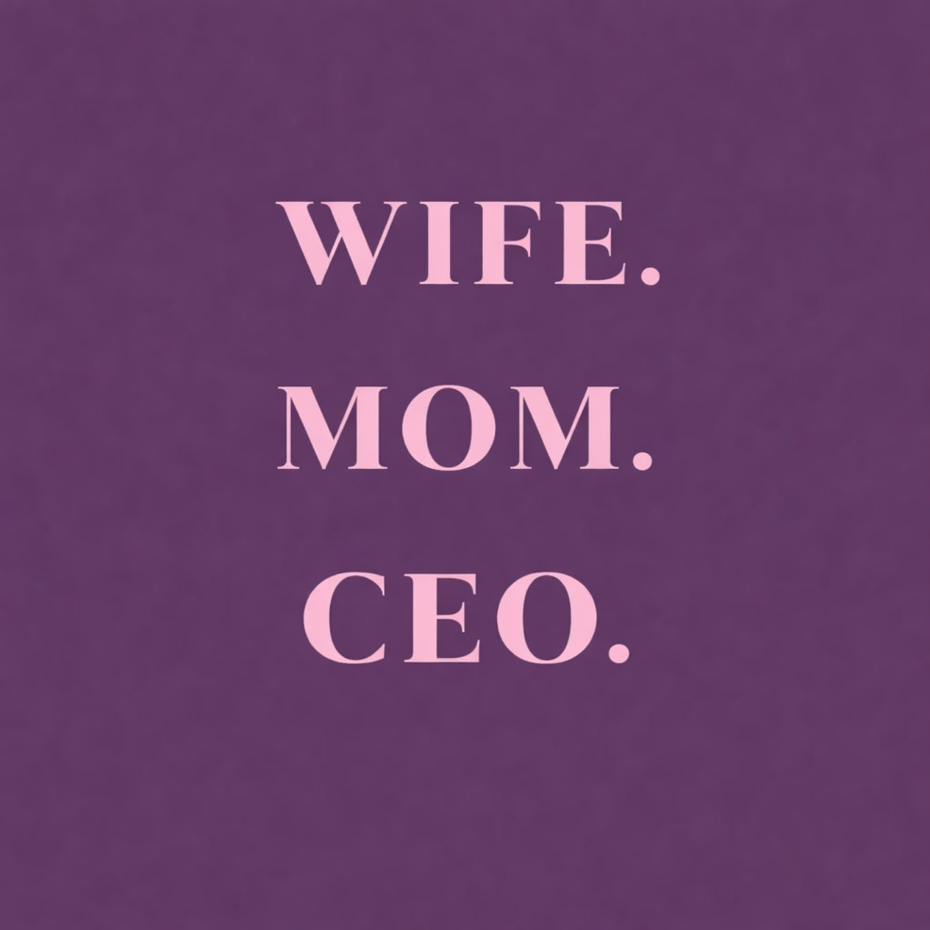 Tegeltje "Wife Mom Ceo" Paars