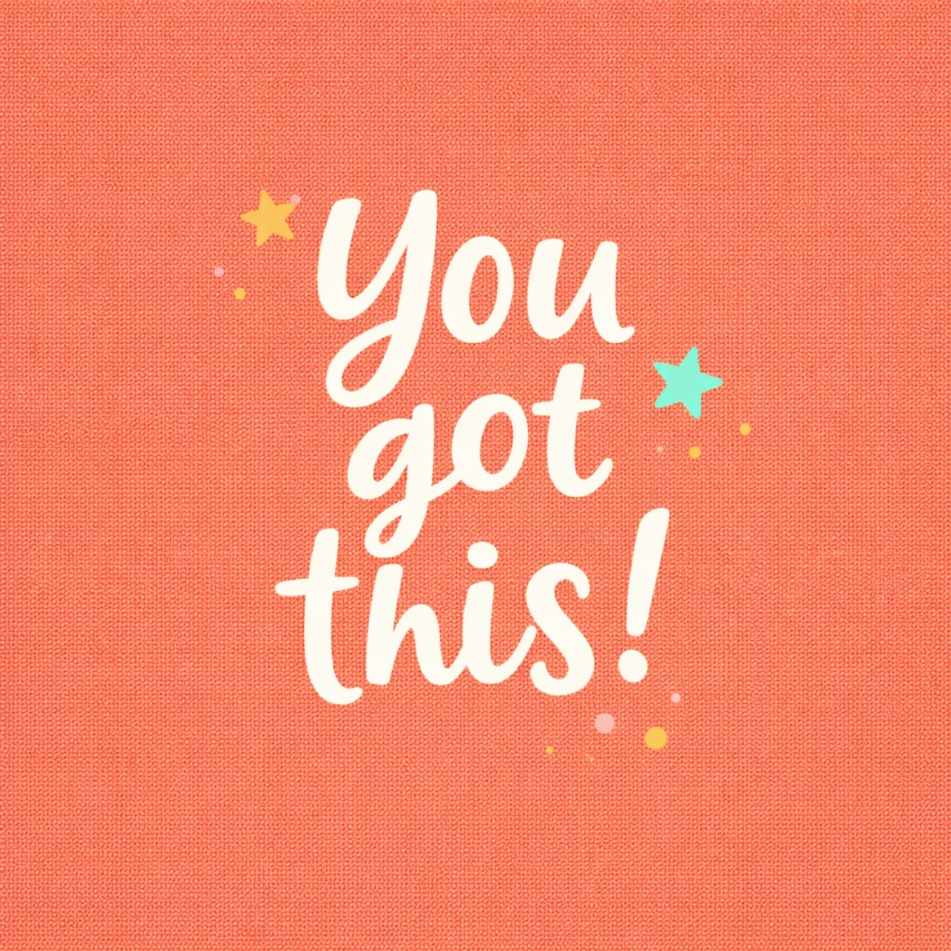 Tegeltje "You Got This" Oranje