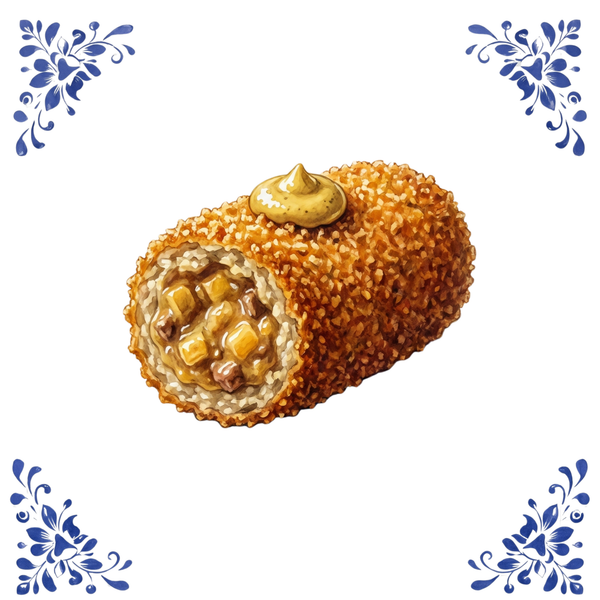 Tegeltje Delfts Blauw - Kroket