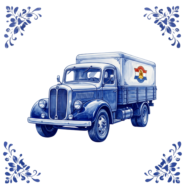 Tegeltje Delfts Blauw - Truck