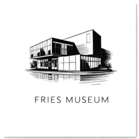 Tegeltje Zwart-Wit "Fries Museum" - 1