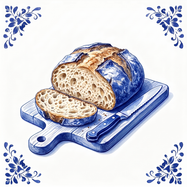 Tegeltje Delfts Blauw - Brood