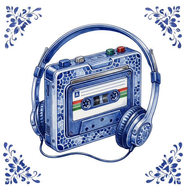 Tegeltje Delfts Blauw - Walkman