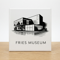 Tegeltje Zwart-Wit "Fries Museum" - 3