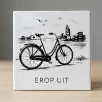 Tegeltje Zwart-Wit "Erop Uit" - 3