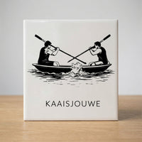 Tegeltje Zwart-Wit "Kaaisjouwe" - 3