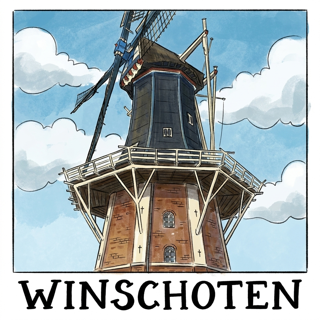 Molen Edens Winschoten Cartoon