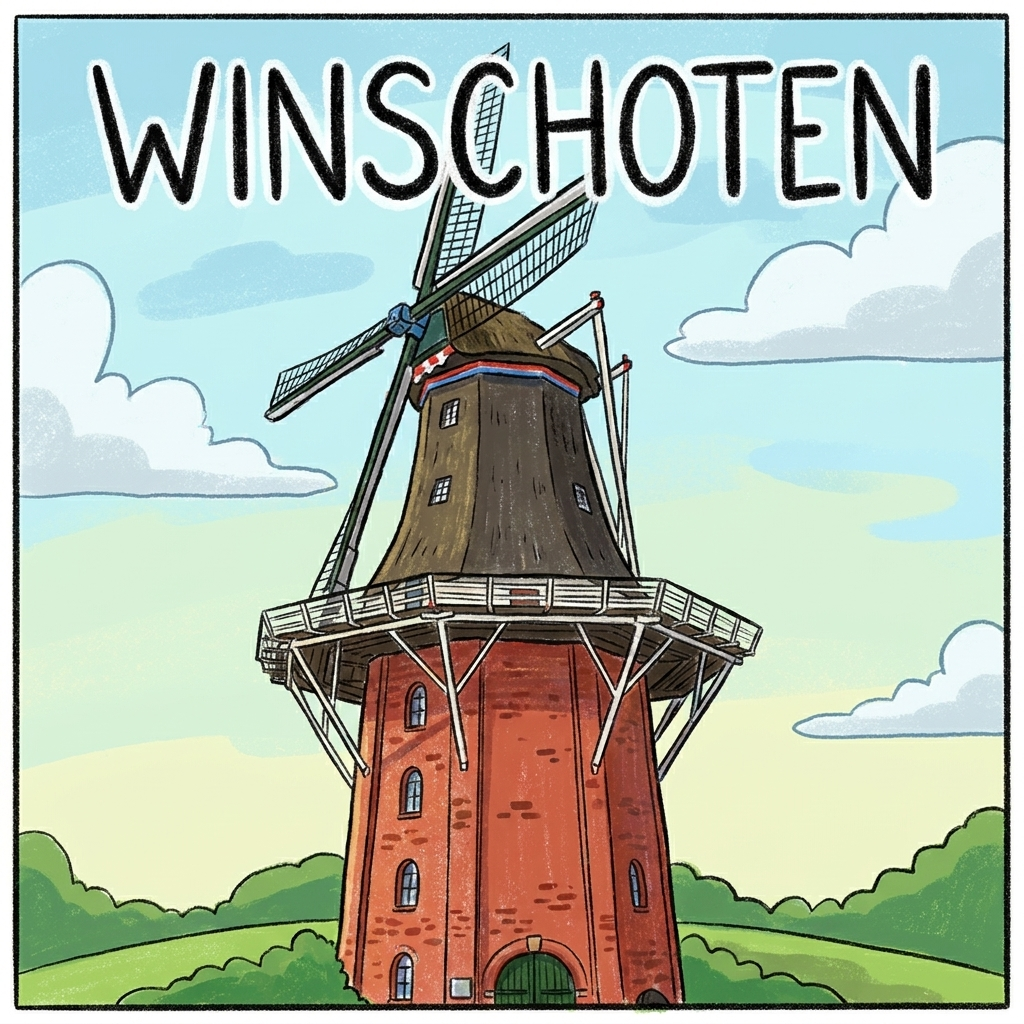 Molen Dijkstra Winschoten Cartoon