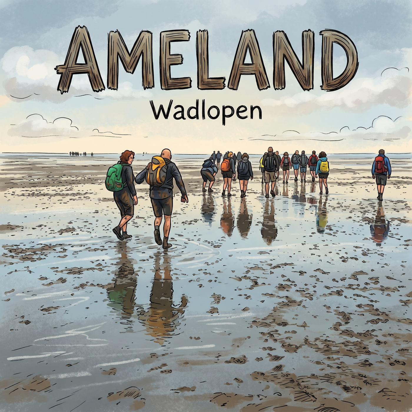 Cartoon - Wadlopen