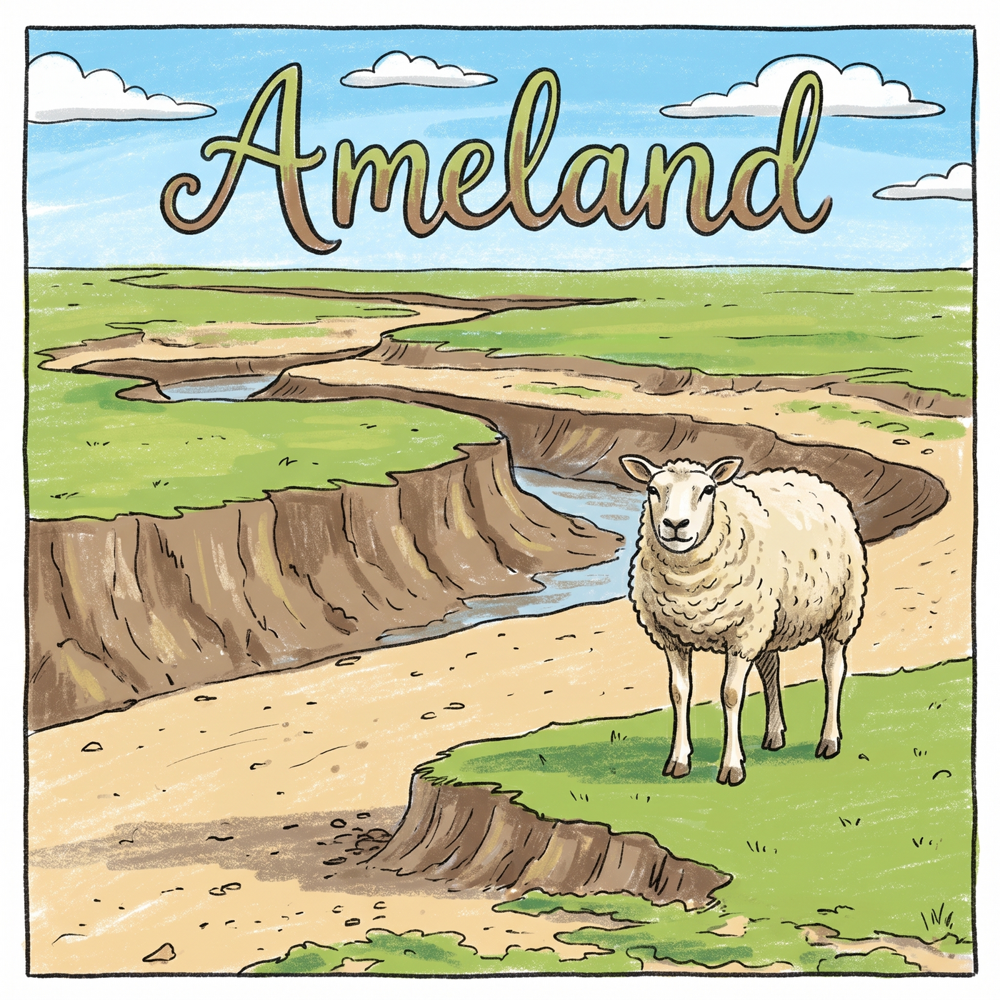 Cartoon - Schapenweide