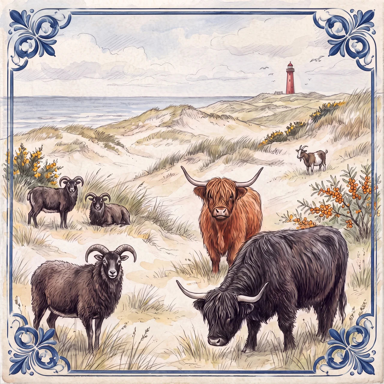 Tussen de schapen en hooglanders