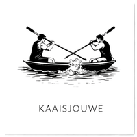 Tegeltje Zwart-Wit "Kaaisjouwe" - 1
