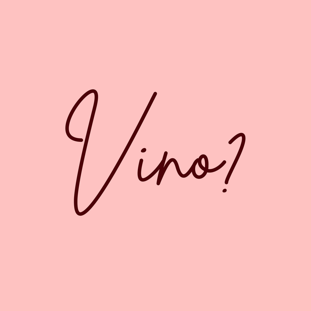 Tegeltje "Vino?"